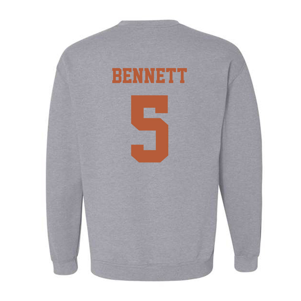 Texas - NCAA Softball : Kaydee Bennett - Replica Shersey Crewneck Sweatshirt-1