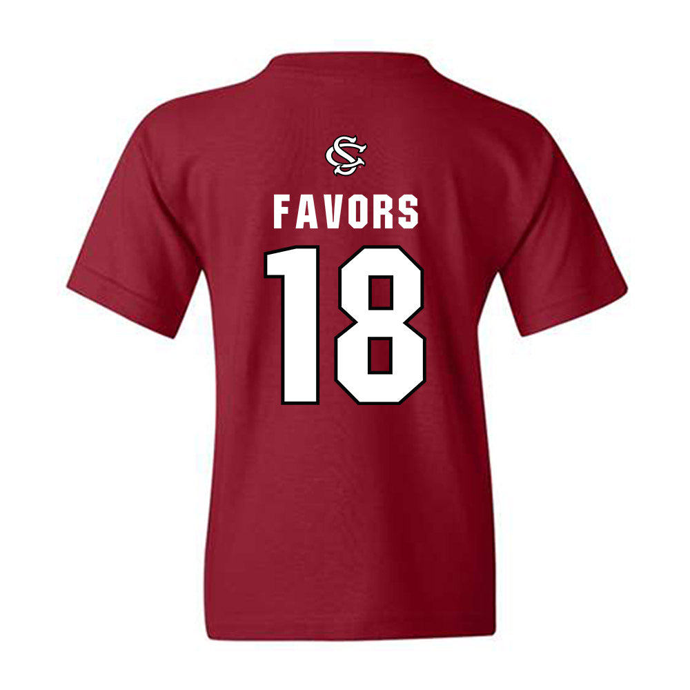 South Carolina - NCAA Softball : Kaylee Favors - NCAA® Replica Shersey Youth T-Shirt-1