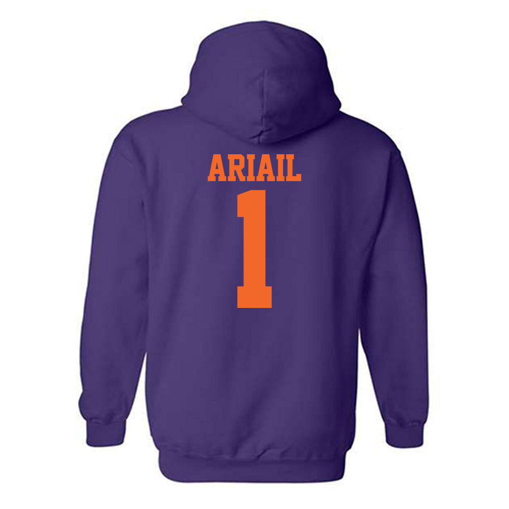 Clemson - NCAA Softball : Kennedy Ariail - NCAA® Replica Shersey Hooded Sweatshirt-1