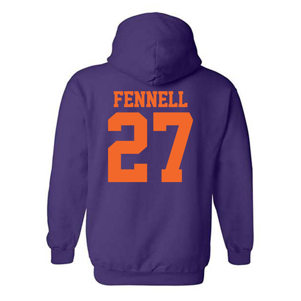 Clemson - NCAA Softball : Riley Fennell - NCAA® Replica Shersey Hooded Sweatshirt-1