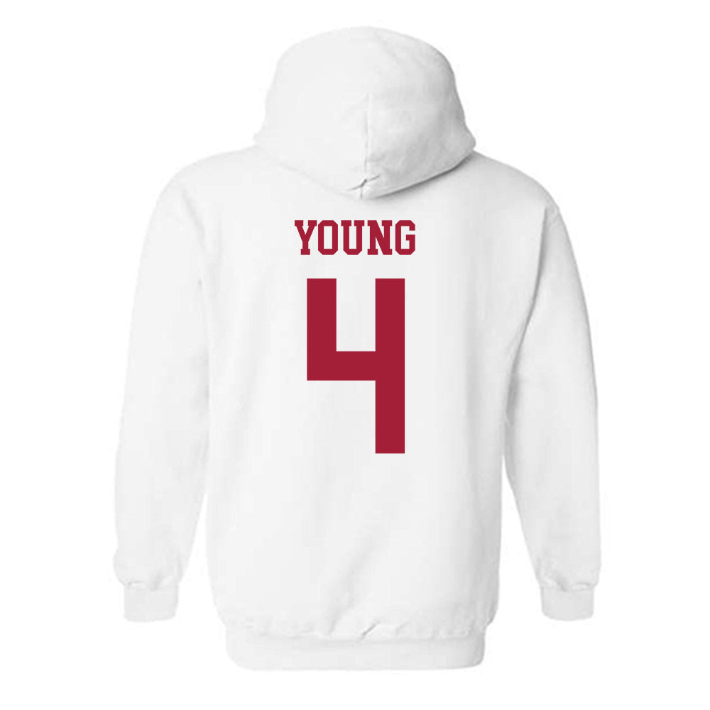 Alabama - NCAA Softball : Jena Young - NCAA® Replica Shersey Hooded Sweatshirt-1
