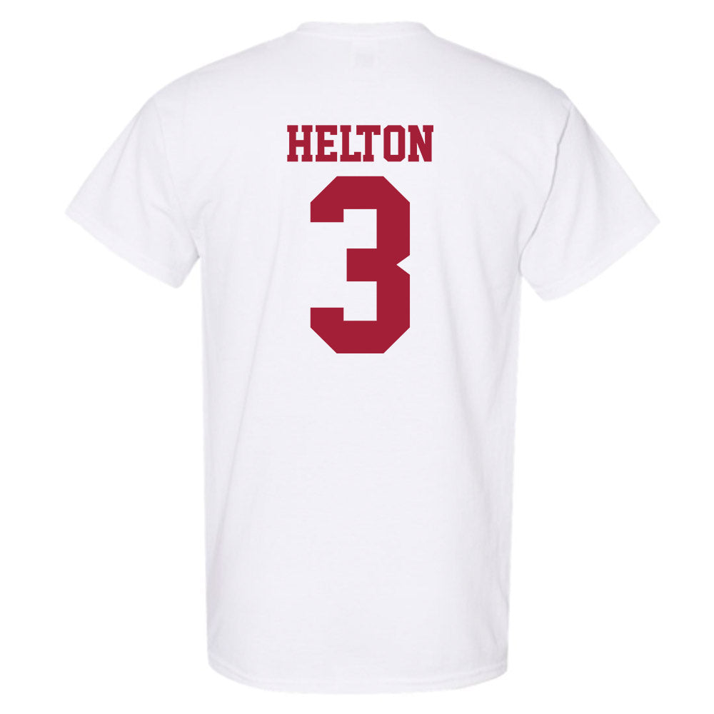 Oklahoma - NCAA Softball : Chaney Helton - White NCAA® Shersey T-Shirt-1