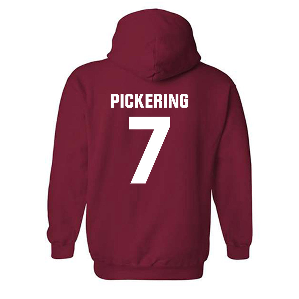 Oklahoma - NCAA Softball : Kasidi Pickering - Cardinal NCAA® Shersey Hooded Sweatshirt-1