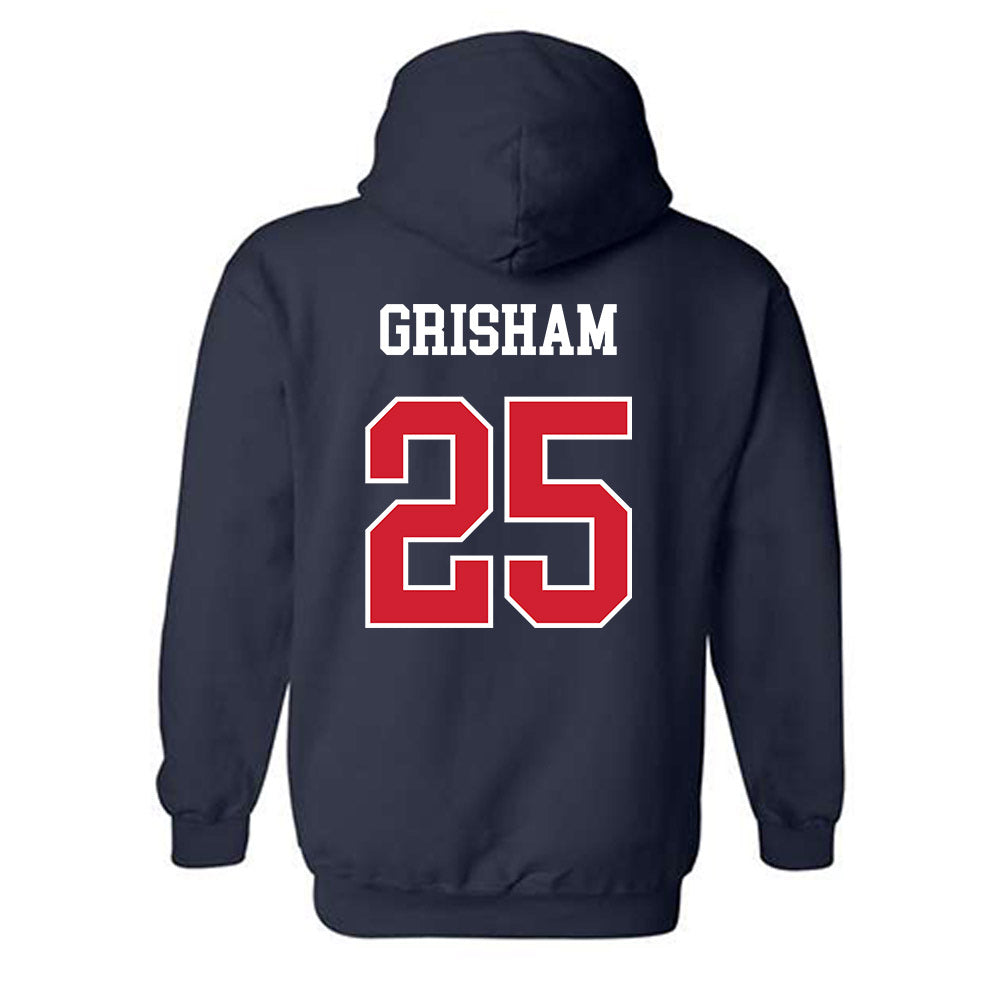 Ole Miss - NCAA Softball : Tenly Grisham - NCAA® Tournament Replica Shersey Hooded Sweatshirt-1