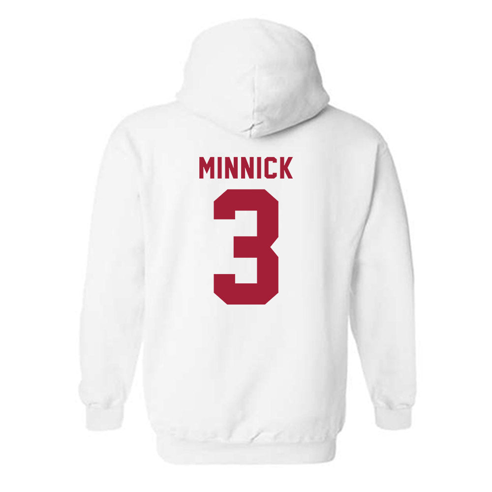 Indiana - NCAA Softball : Taylor Minnick - Replica Shersey Hooded Sweatshirt-1