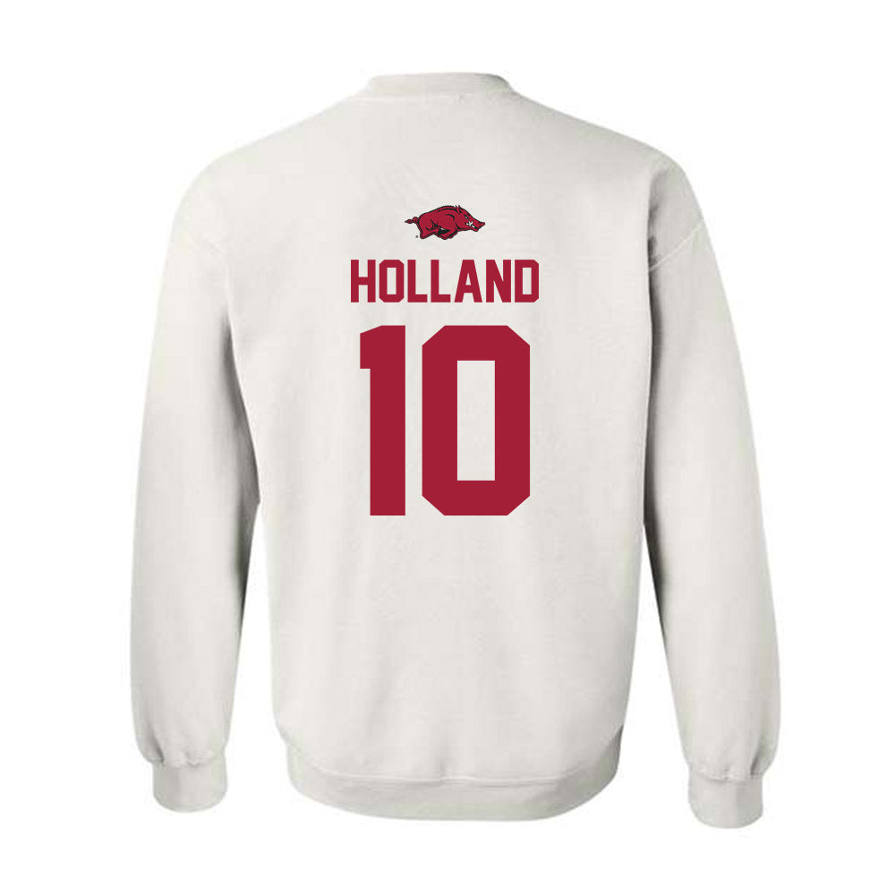 Arkansas - NCAA Baseball : Tyler Holland - NCAA® Replica Shersey Crewneck Sweatshirt-1