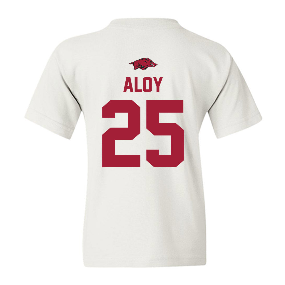 Arkansas - NCAA Baseball : Kuhio Aloy - Replica Shersey Youth T-Shirt-1