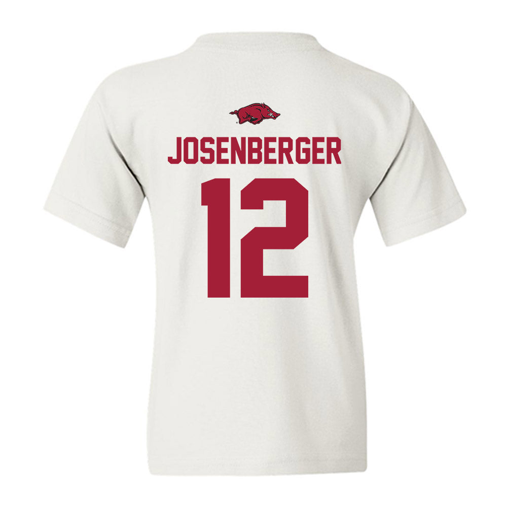 Arkansas - NCAA Baseball : Tavian Josenberger - Replica Shersey Youth T-Shirt-1