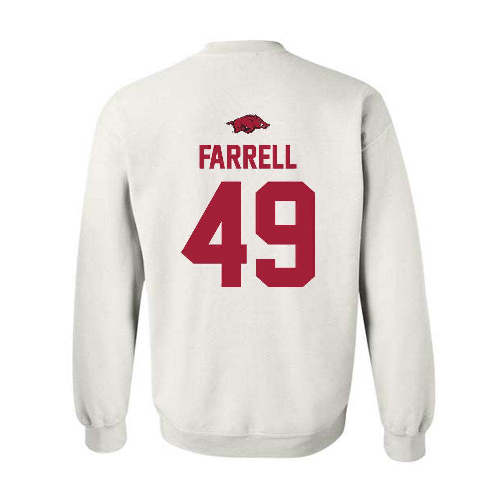 Arkansas - NCAA Baseball : Jackson Farrell - Replica Shersey Crewneck Sweatshirt-1
