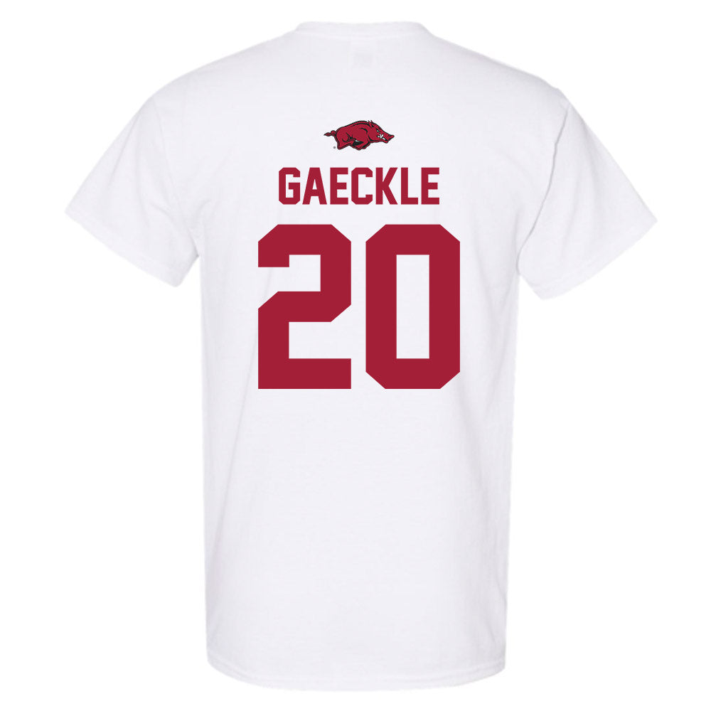 Arkansas - NCAA Baseball : Gabe Gaeckle - Replica Shersey T-Shirt-1