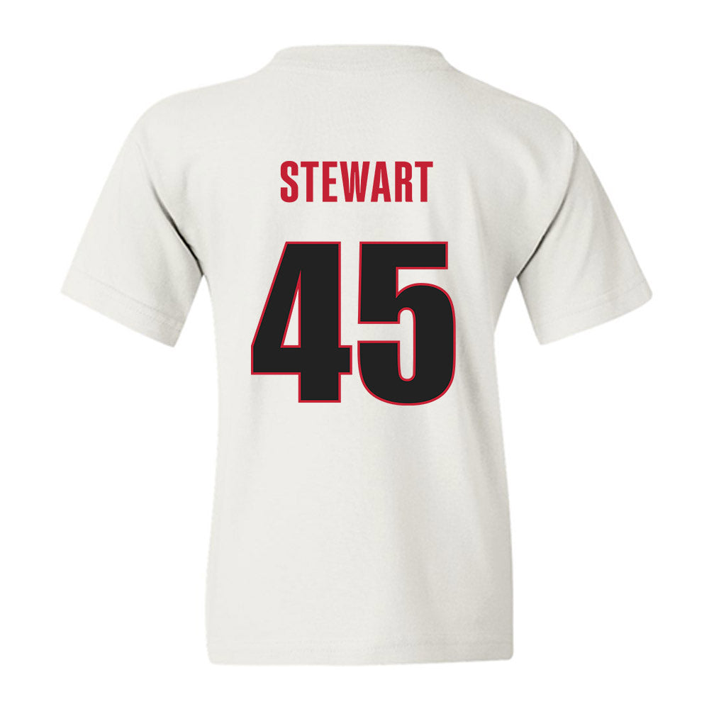 Georgia - NCAA Baseball : Bradley Stewart - NCAA® Replica Shersey Youth T-Shirt-1