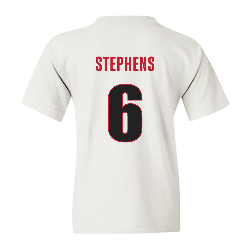 Georgia - NCAA Baseball : Jordan Stephens - NCAA® Replica Shersey Youth T-Shirt-1