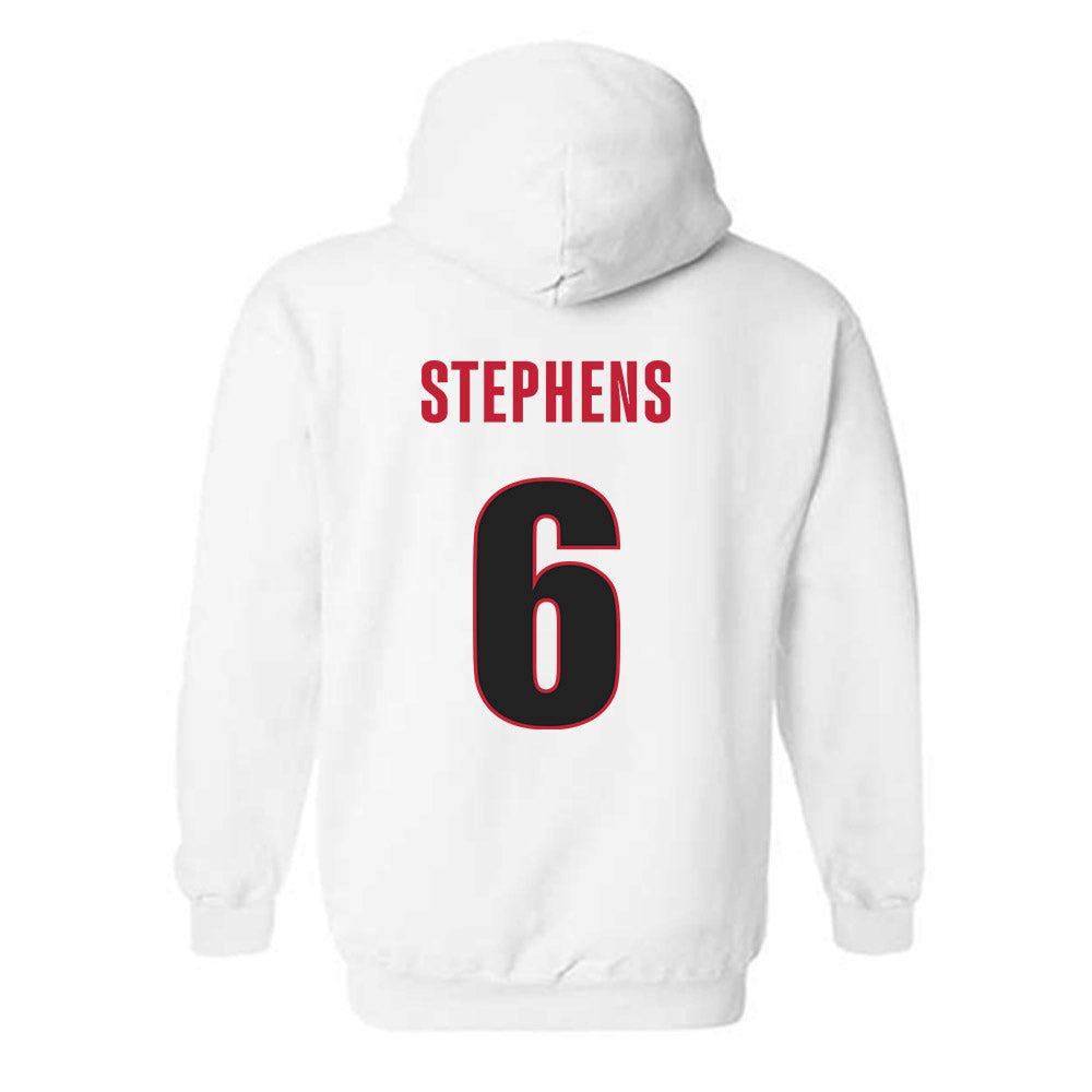 Georgia - NCAA Baseball : Jordan Stephens - NCAA® Replica Shersey Hooded Sweatshirt-1