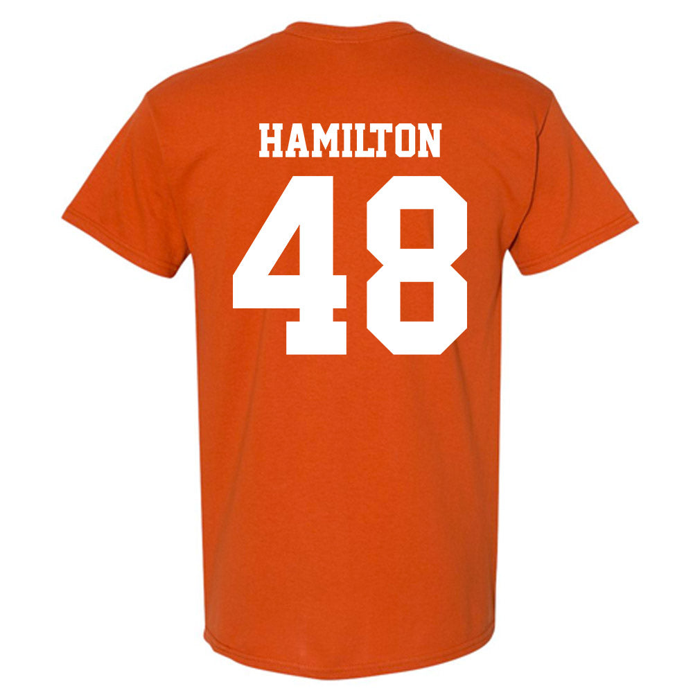 Texas - NCAA Baseball : Hudson Hamilton - Replica Shersey T-Shirt-1