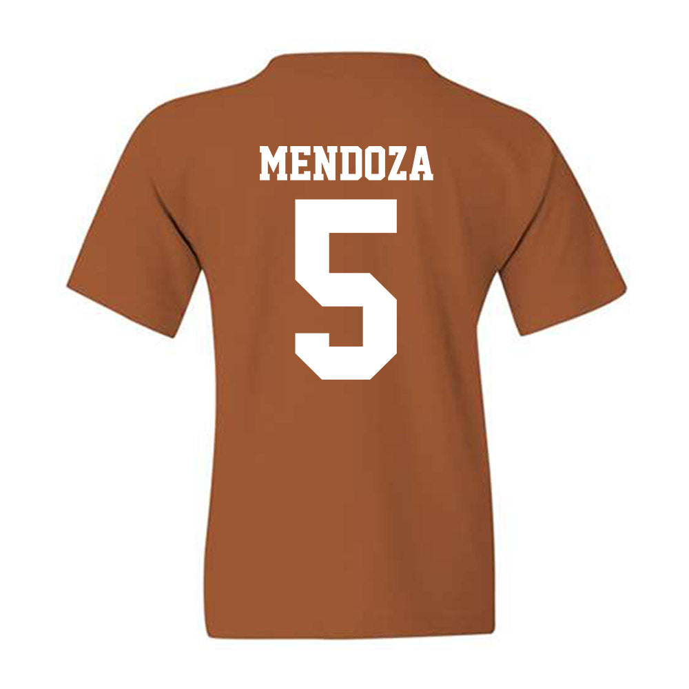 Texas - NCAA Baseball : Ethan Mendoza - Replica Shersey Youth T-Shirt-1