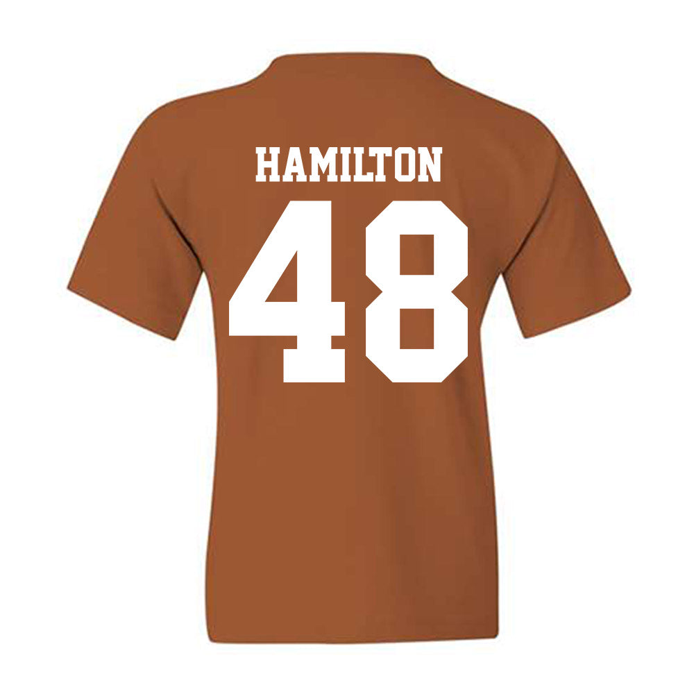 Texas - NCAA Baseball : Hudson Hamilton - Replica Shersey Youth T-Shirt-1