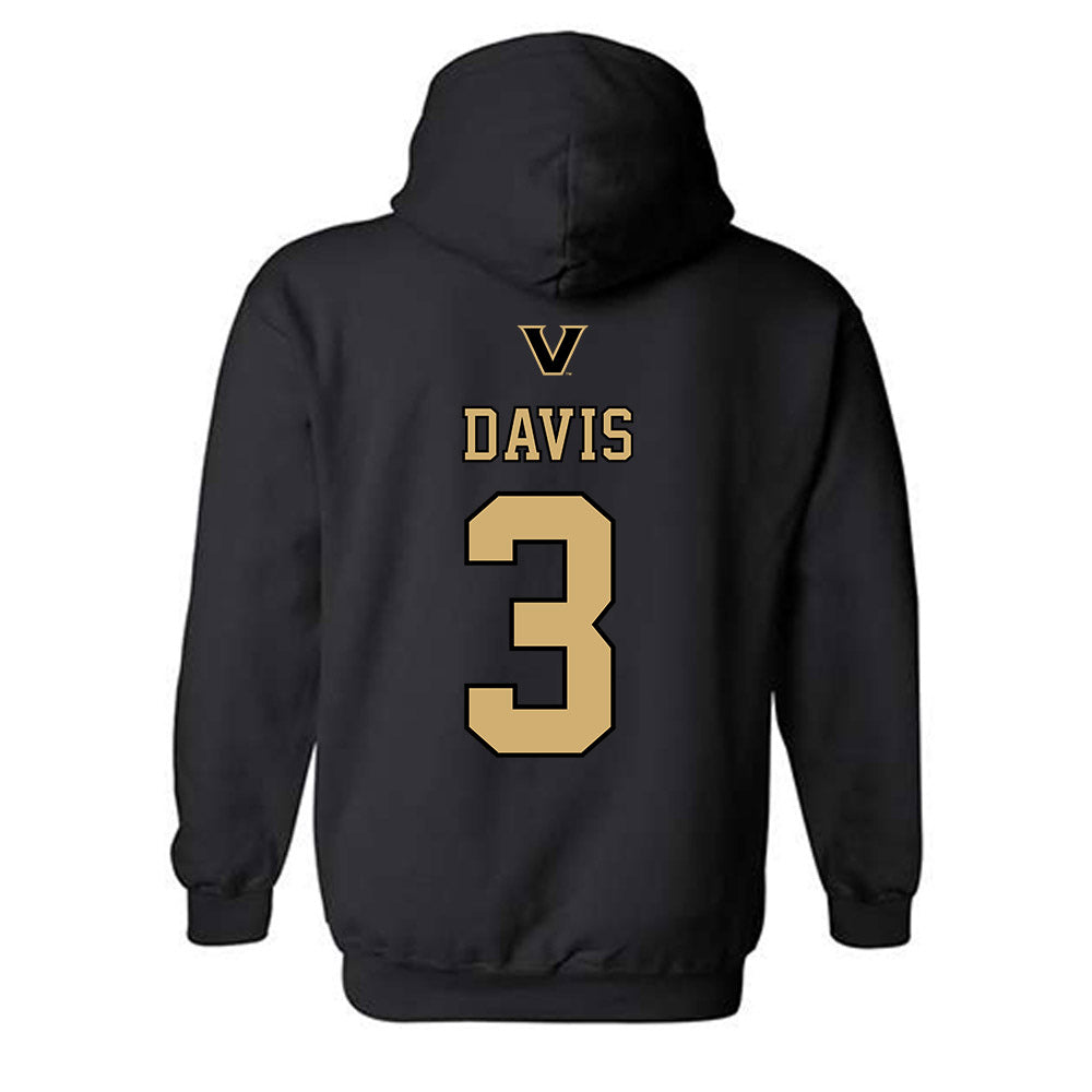Vanderbilt - NCAA Baseball : Jayden Davis - VandyBoys NCAA® Shersey Hooded Sweatshirt-1