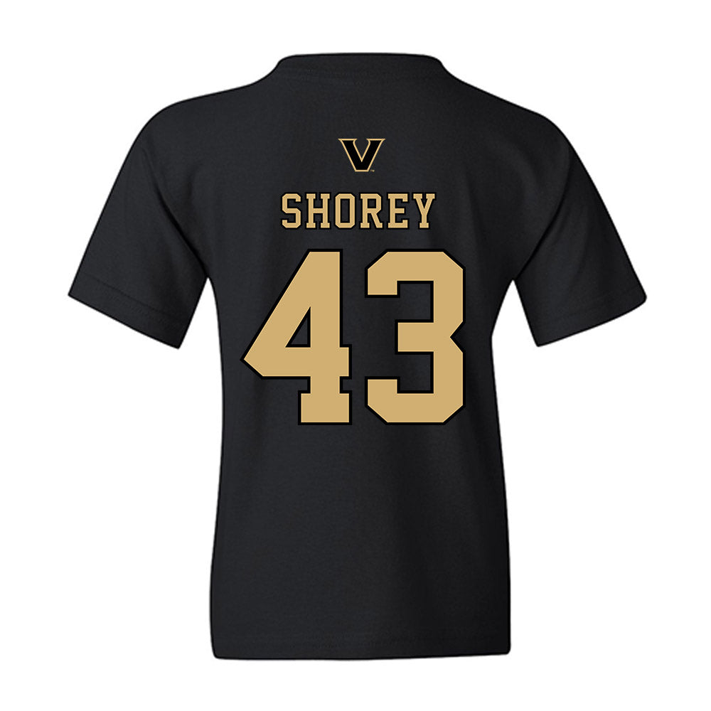 Vanderbilt - NCAA Baseball : Matthew Shorey - VandyBoys NCAA® Shersey Youth T-Shirt-1