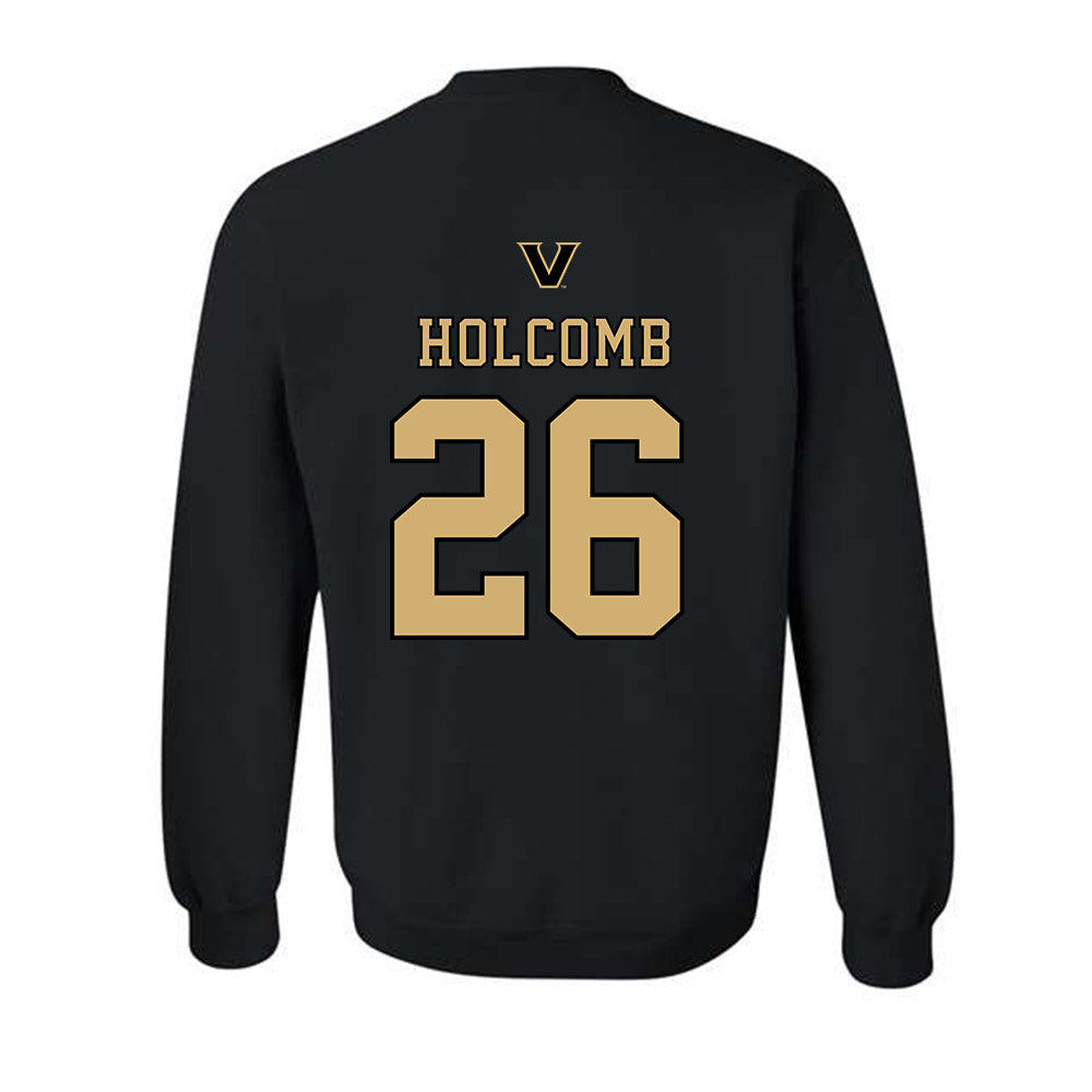 Vanderbilt - NCAA Baseball : Braden Holcomb - VandyBoys NCAA® Shersey Crewneck Sweatshirt-1