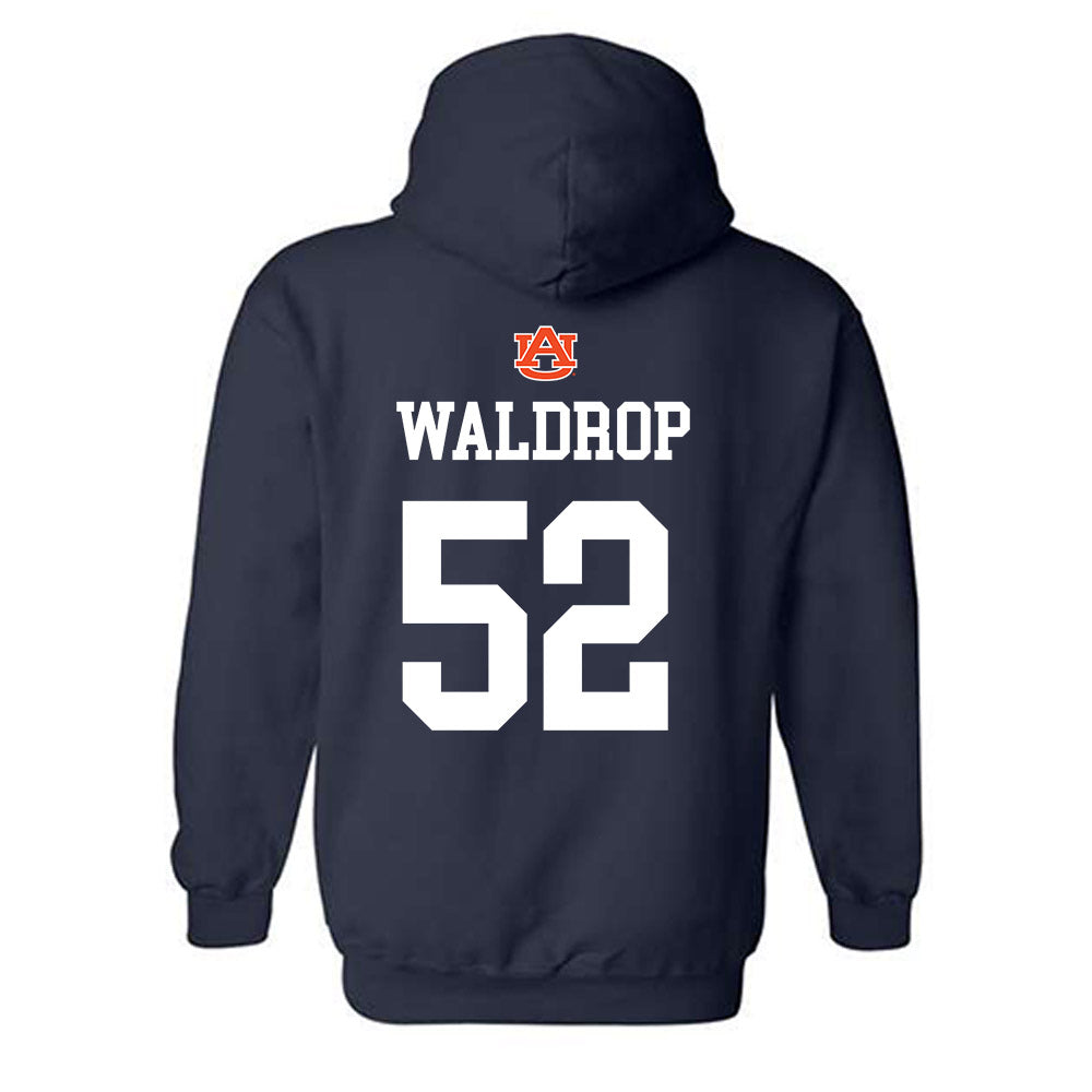 Auburn - NCAA Baseball : Tanner Waldrop - NCAA® Replica Shersey Hooded Sweatshirt-1