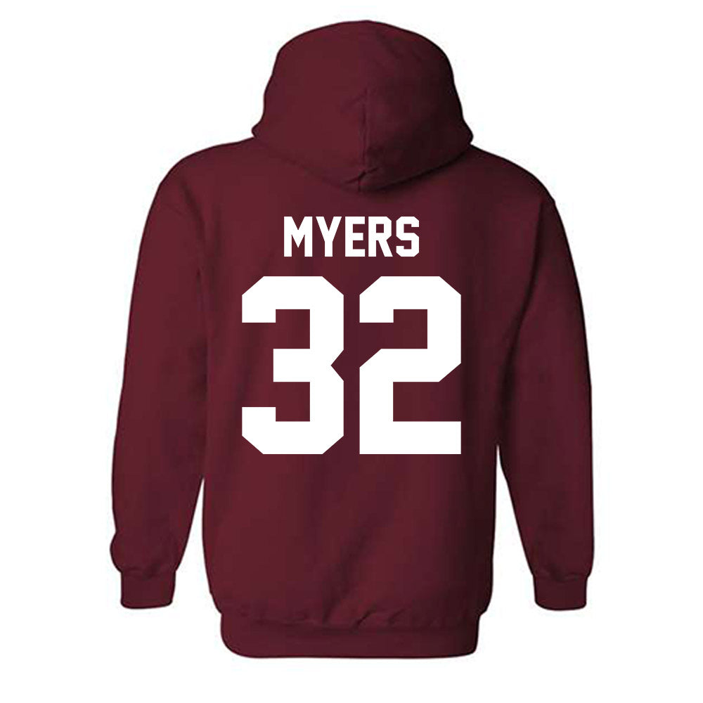 Alabama - NCAA Baseball : Braylon Myers - NCAA® Replica Shersey Hooded Sweatshirt-1
