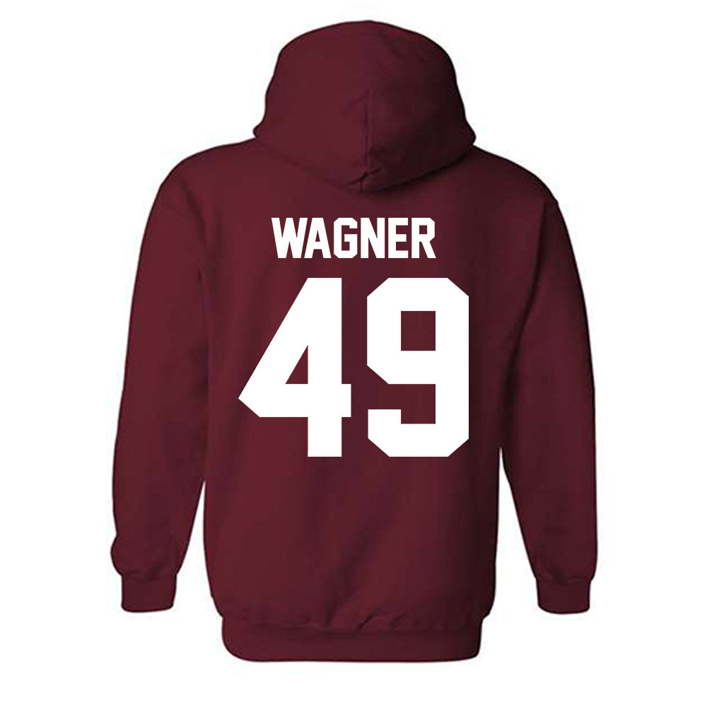 Alabama - NCAA Baseball : Nash Wagner - NCAA® Replica Shersey Hooded Sweatshirt-1