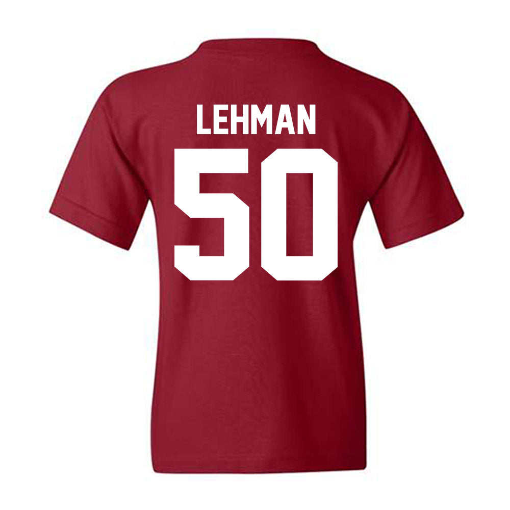 Alabama - NCAA Baseball : Connor Lehman - NCAA® Replica Shersey Youth T-Shirt-1