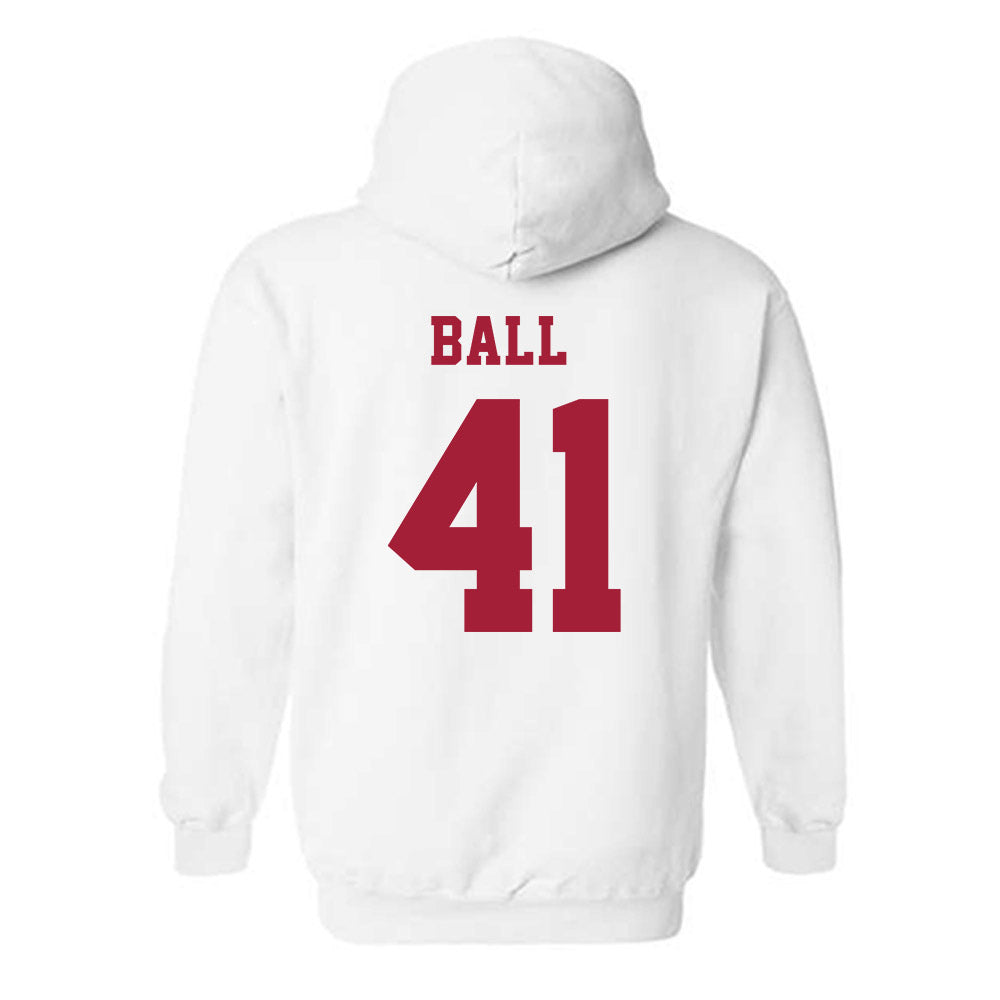 Alabama - NCAA Baseball : Connor Ball - NCAA® Replica Shersey Hooded Sweatshirt-1