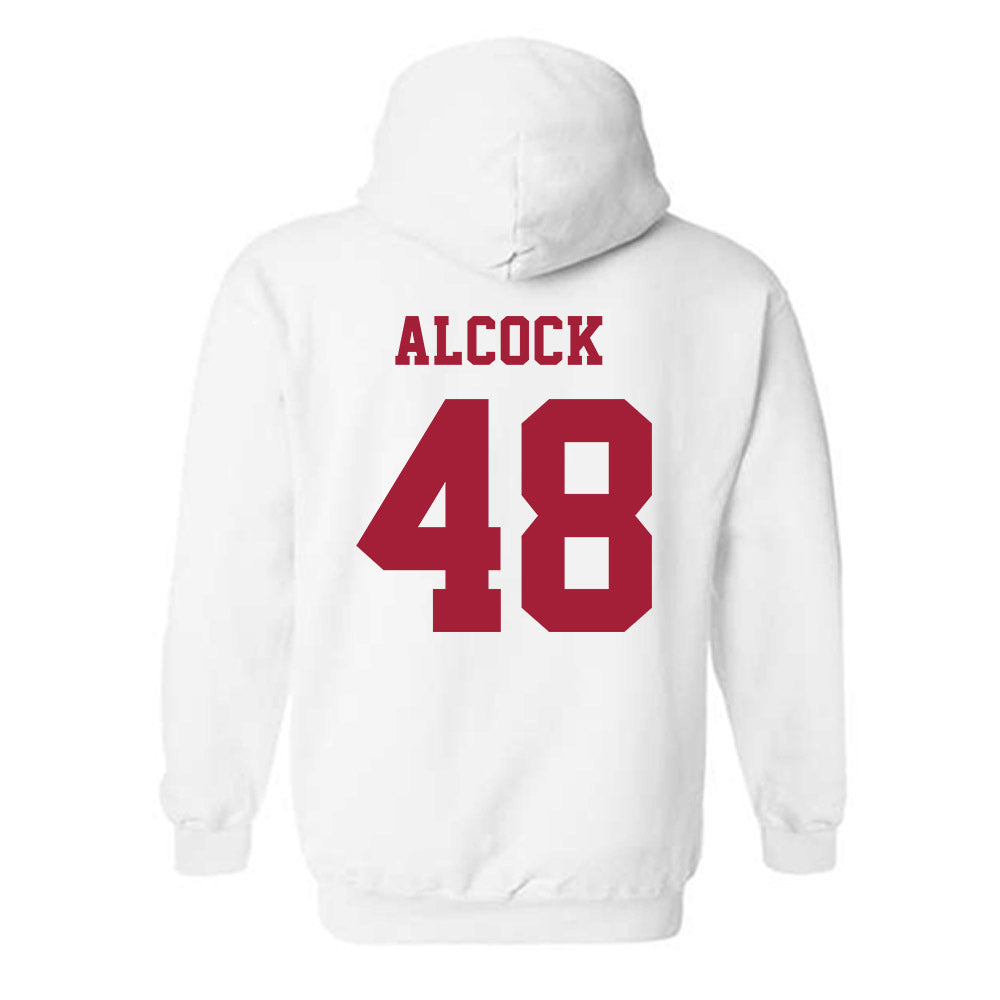 Alabama - NCAA Baseball : Bobby Alcock - NCAA® Replica Shersey Hooded Sweatshirt-1