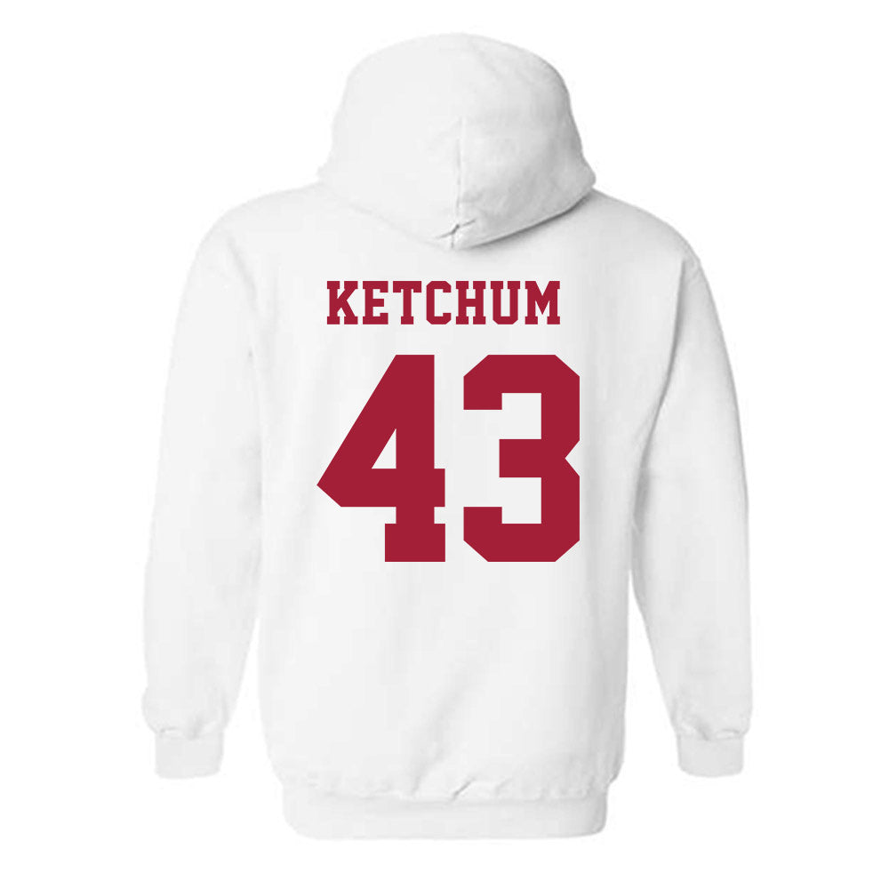 Alabama - NCAA Baseball : Jack Ketchum - NCAA® Replica Shersey Hooded Sweatshirt-1