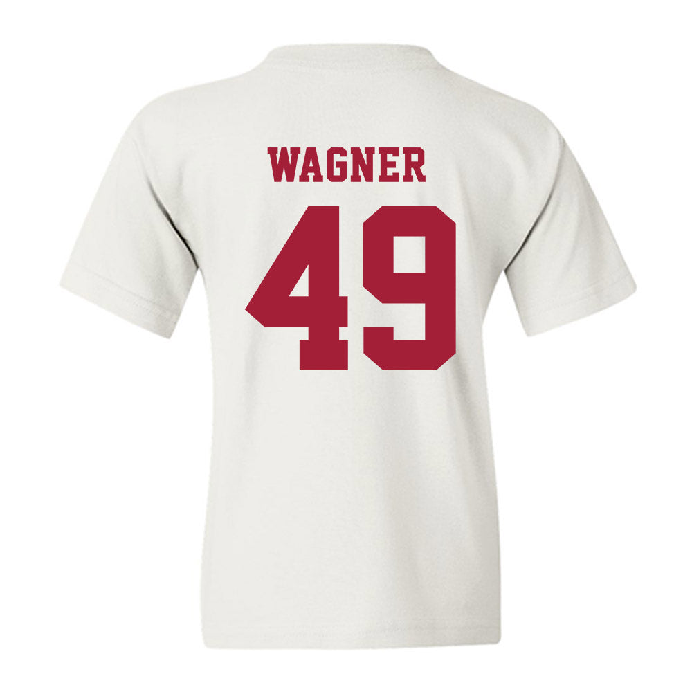 Alabama - NCAA Baseball : Nash Wagner - NCAA® Replica Shersey Youth T-Shirt-1