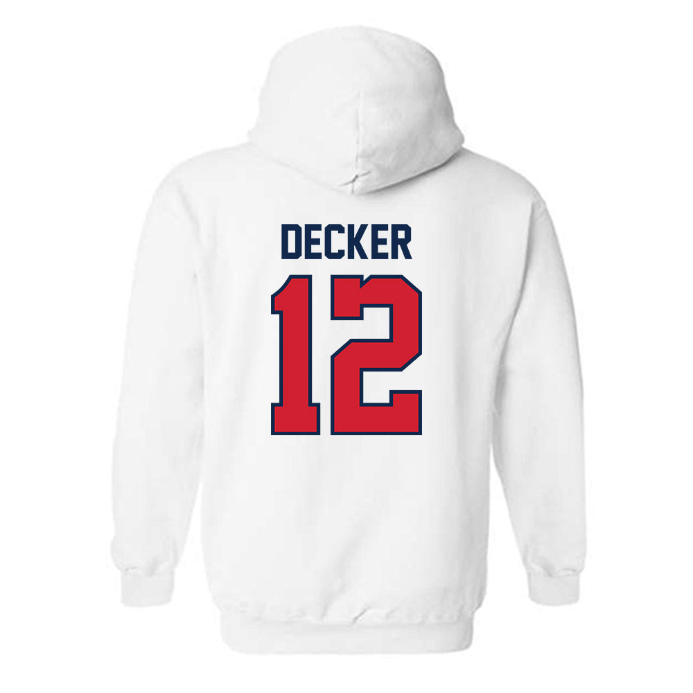 Ole Miss - NCAA Baseball : Dominic Decker - NCAA® Replica Shersey Hooded Sweatshirt-1