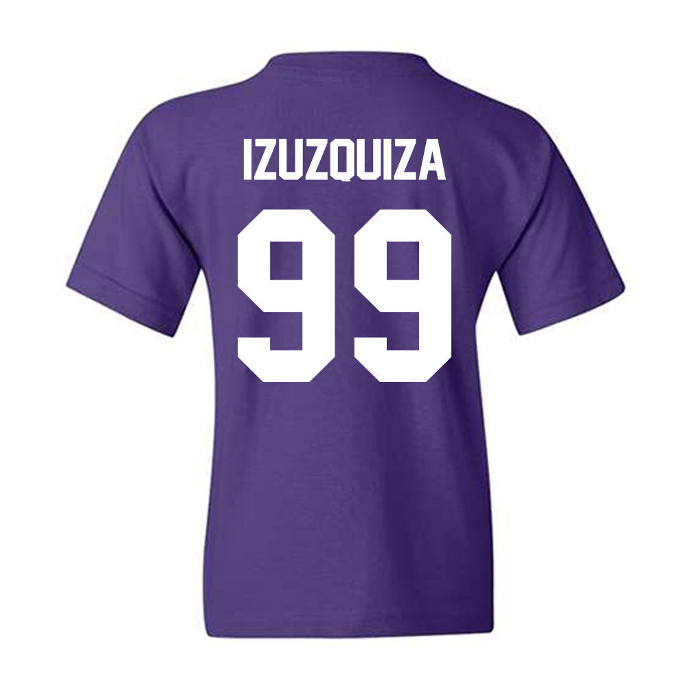 TCU - NCAA Beach Volleyball : Sofia Izuzquiza - Crowned Frog Youth T-Shirt-1