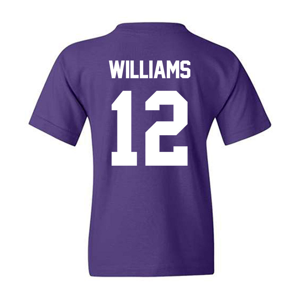 TCU - NCAA Beach Volleyball : Morgan Williams - Crowned Frog Youth T-Shirt-1