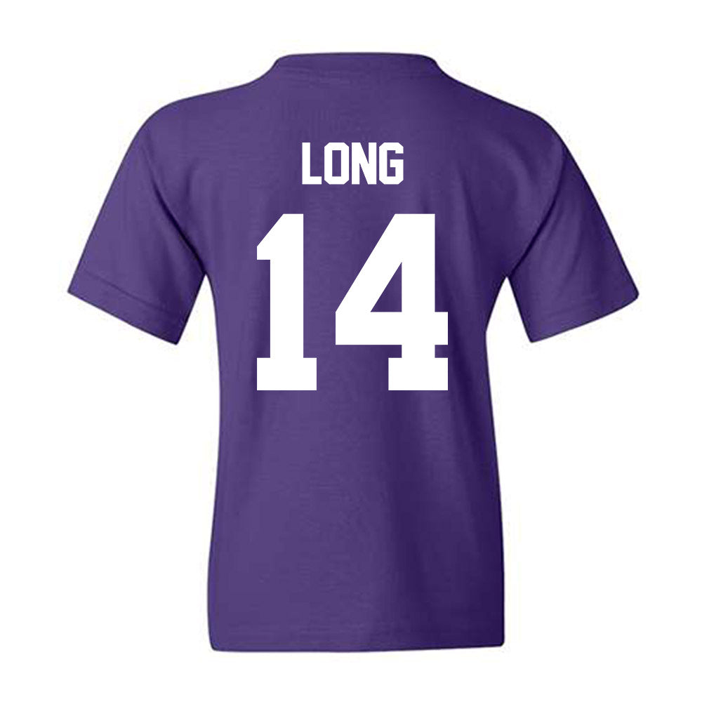 TCU - NCAA Beach Volleyball : Anna Long - Crowned Frog Youth T-Shirt-1