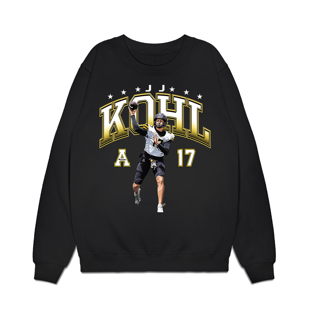 App State - NCAA Football : JJ Kohl - Collage Premium Crewneck Sweatshirt-0