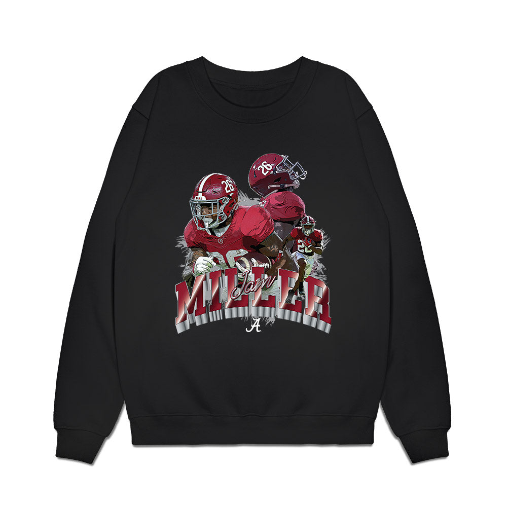 Alabama - NCAA Football : Jamarion Miller - Collage Premium Crewneck Sweatshirt-0