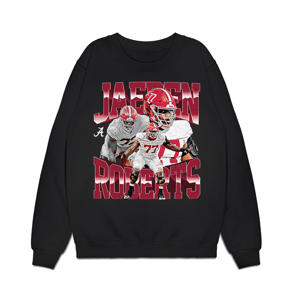 Alabama - NCAA Football : Jaeden Roberts - Collage Premium Crewneck Sweatshirt-0