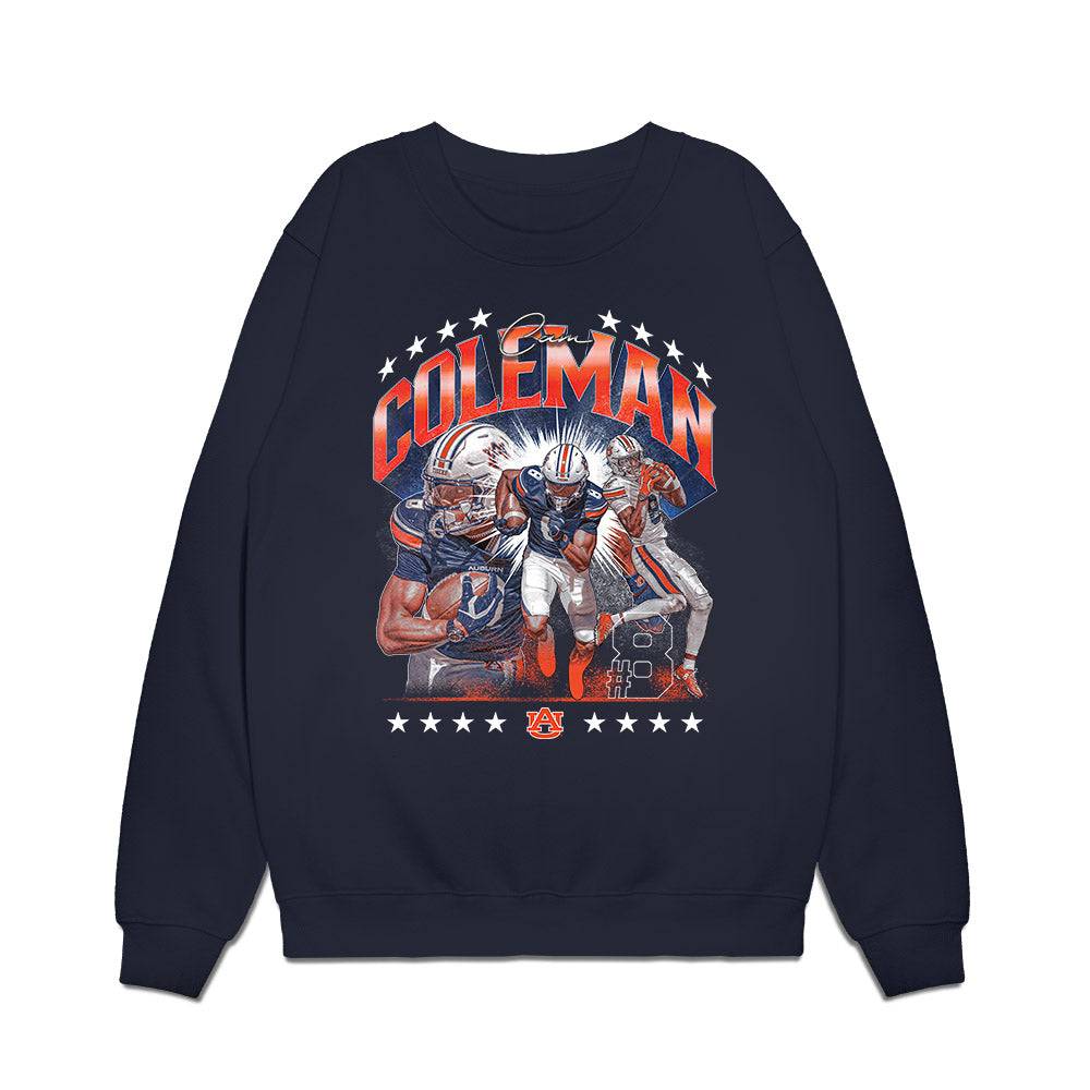 Auburn - NCAA Football : Cameron Coleman - Collage Premium Crewneck Sweatshirt-0