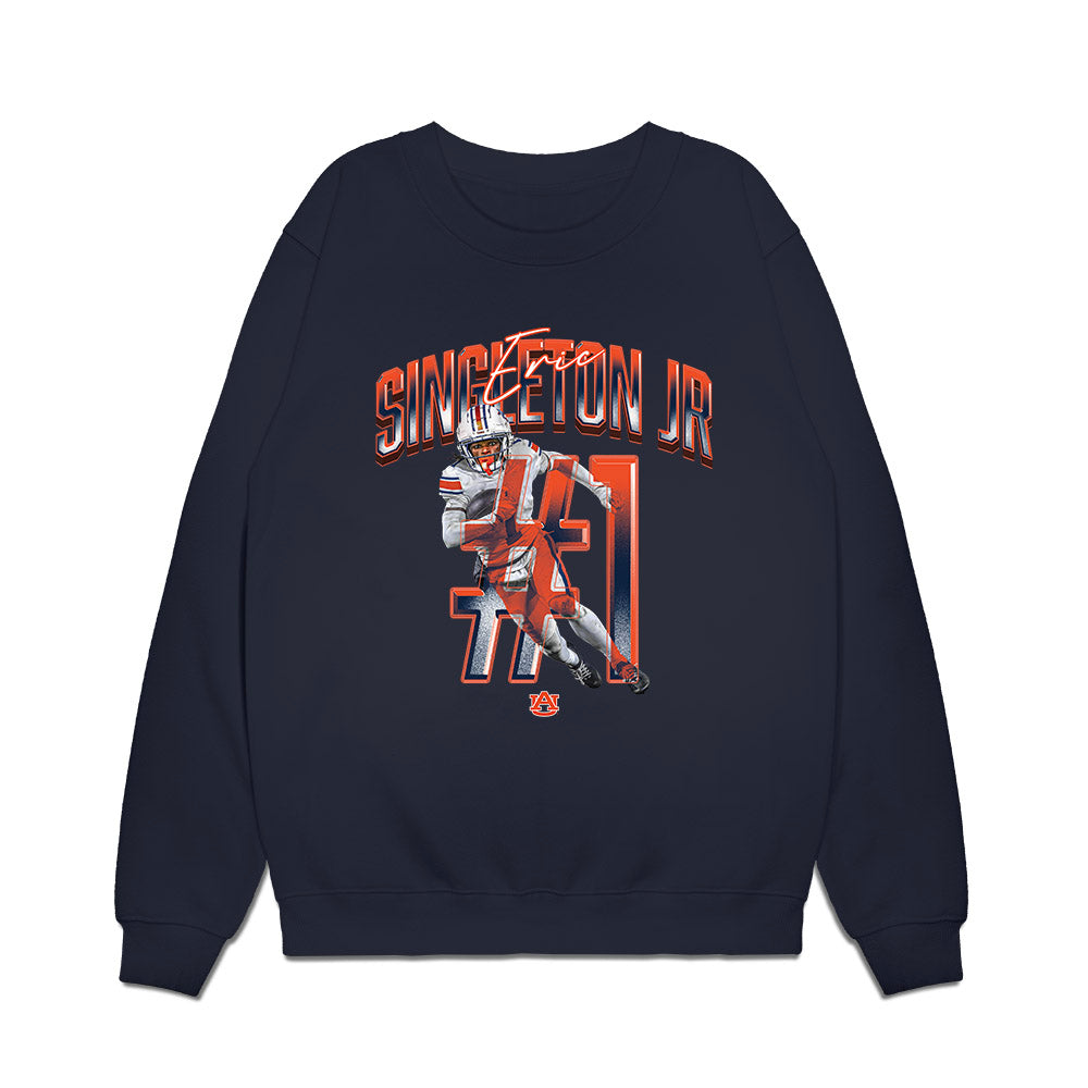 Auburn - NCAA Football : Eric Singleton - Collage Premium Crewneck Sweatshirt-0