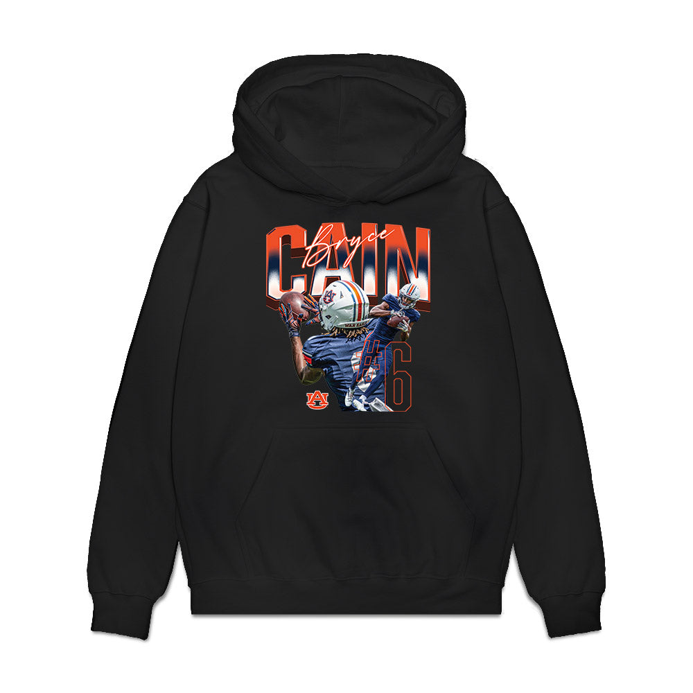 Auburn - NCAA Football : Bryce Cain - Premium Hooded Sweatshirt-0