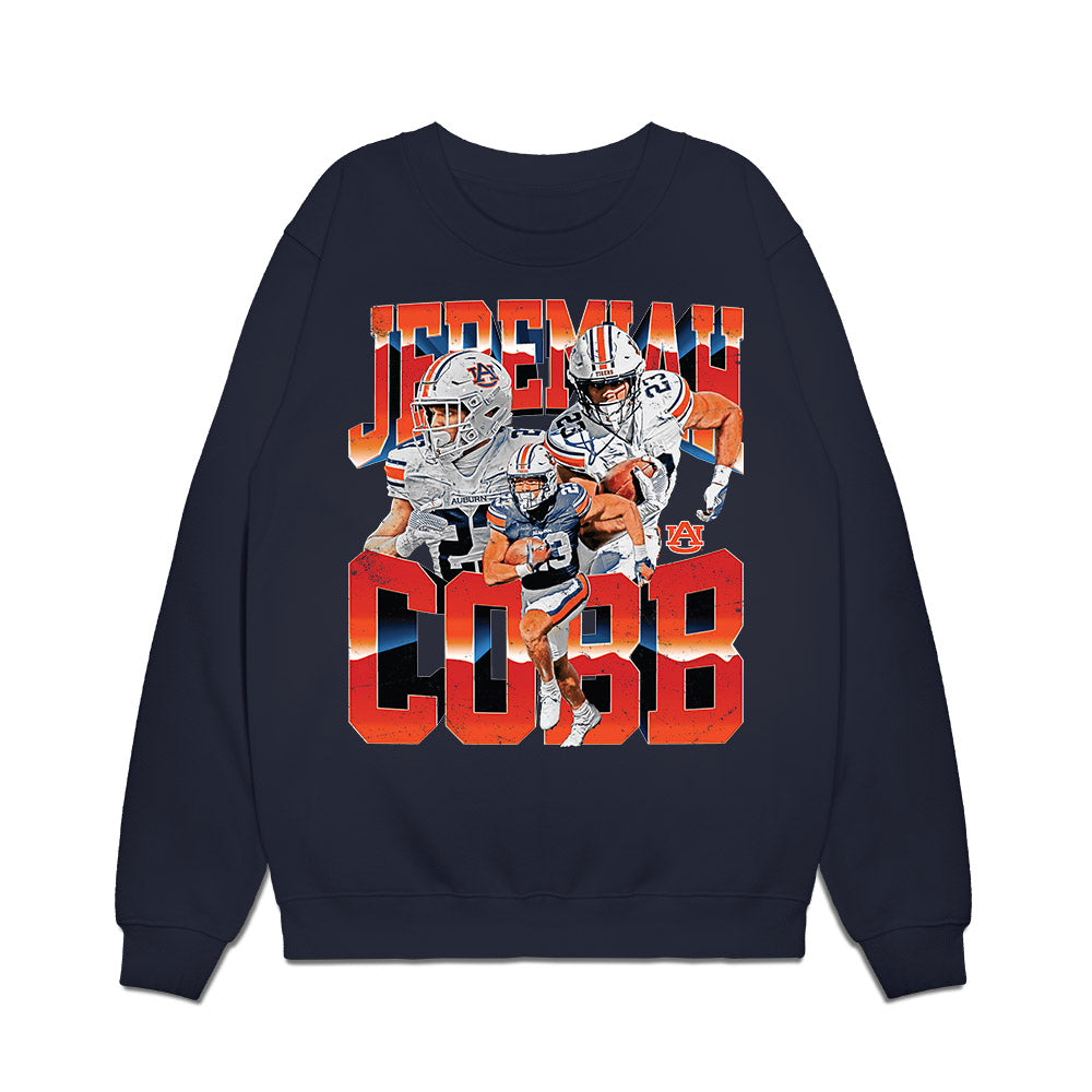 Auburn - NCAA Football : Jeremiah Cobb - Collage Premium Crewneck Sweatshirt-0