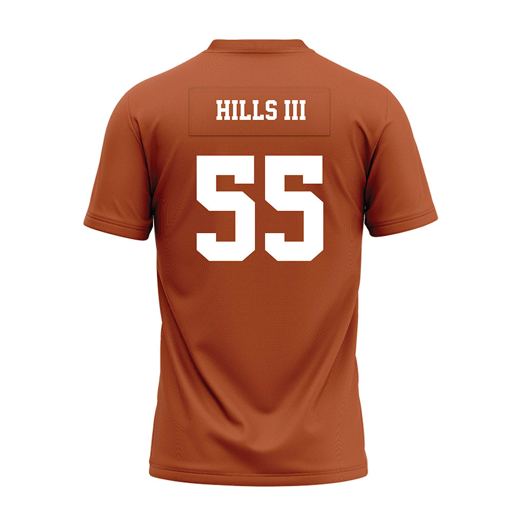 Texas - NCAA Football : Melvin Hills Iii - Premium Football Jersey-1