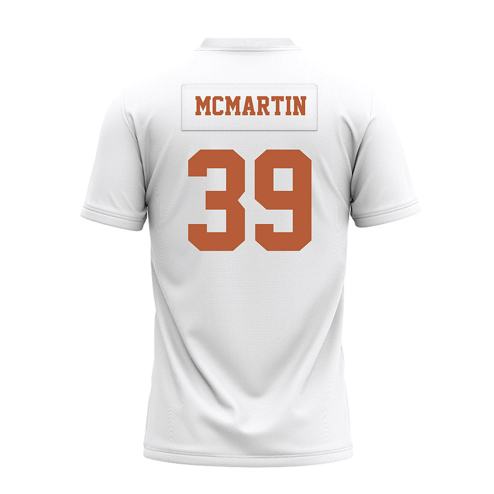 Texas - NCAA Football : Hamilton McMartin - White Premium Football Jersey-1