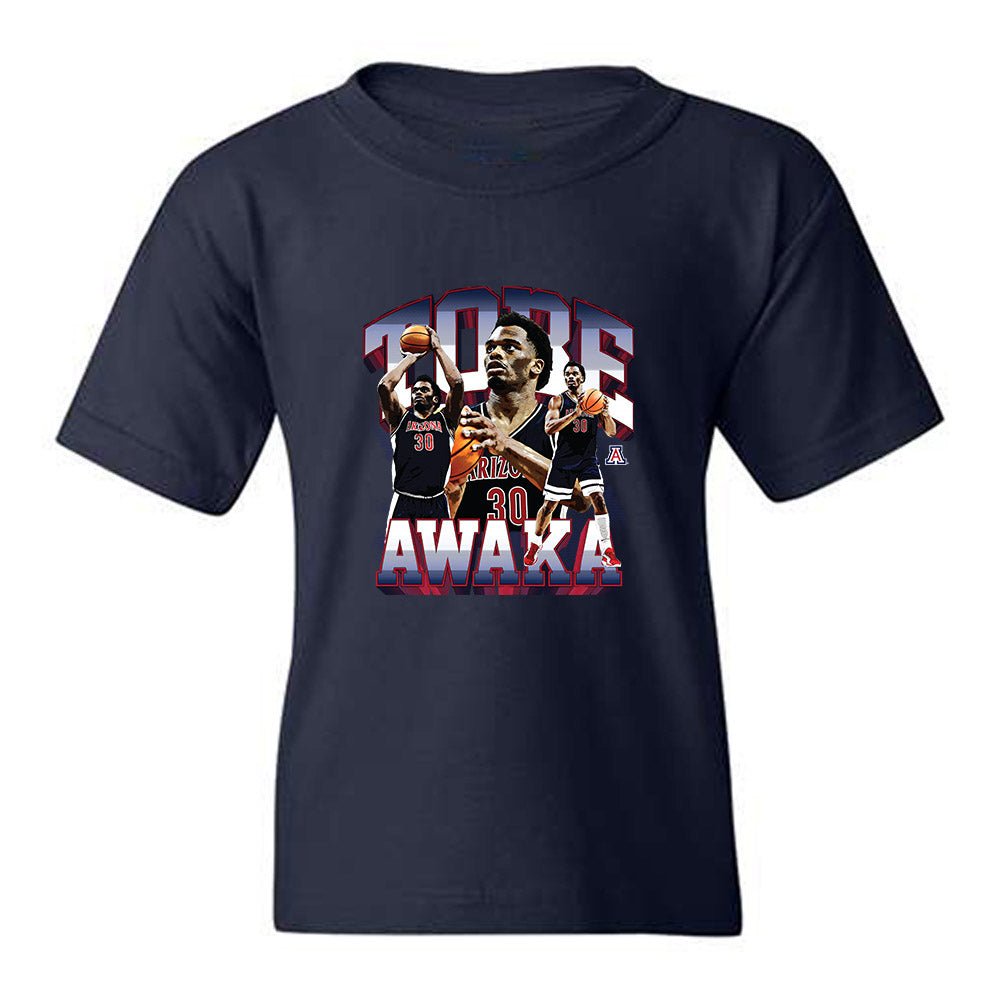 Arizona - NCAA Men's Basketball : Tobe Awaka - Collage Youth T-Shirt-0