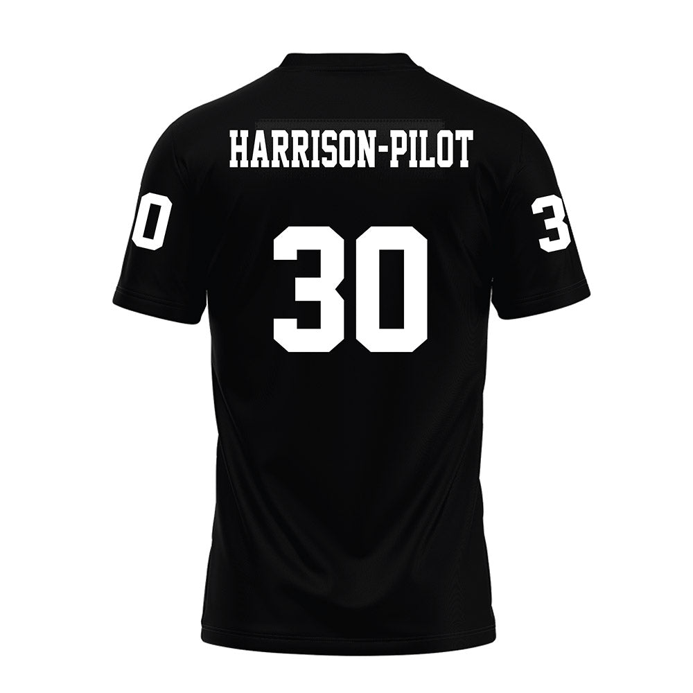 Texas Tech - NCAA Football : Mikal Harrison-Pilot - Black Premium Football Jersey-1