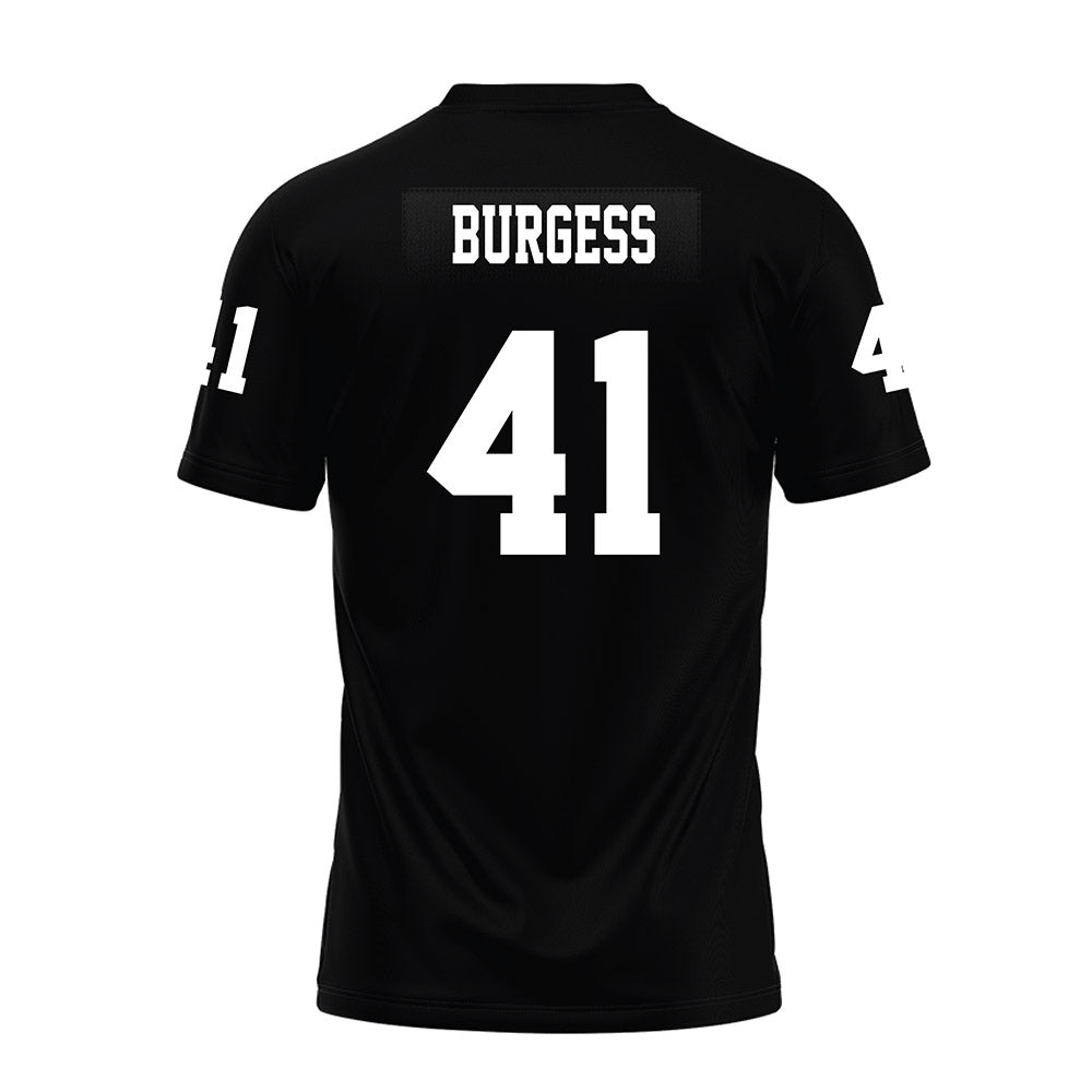 Texas Tech - NCAA Football : Jack Burgess - Black Premium Football Jersey-1