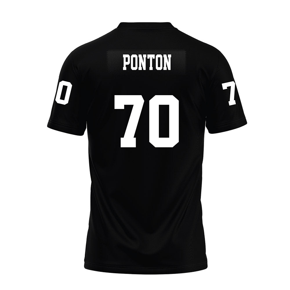 Texas Tech - NCAA Football : Jacob Ponton - Black Premium Football Jersey-1