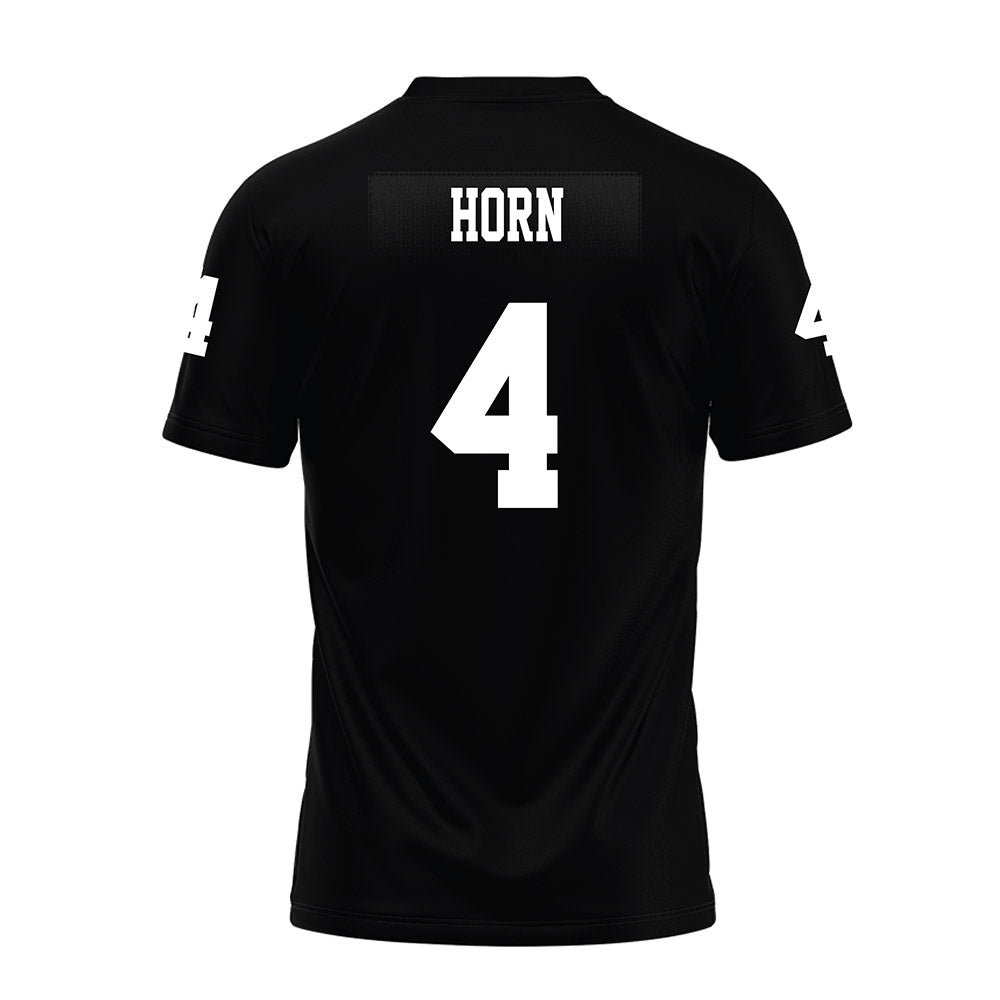 Texas Tech - NCAA Football : Maurion Horn - Black Premium Football Jersey-1