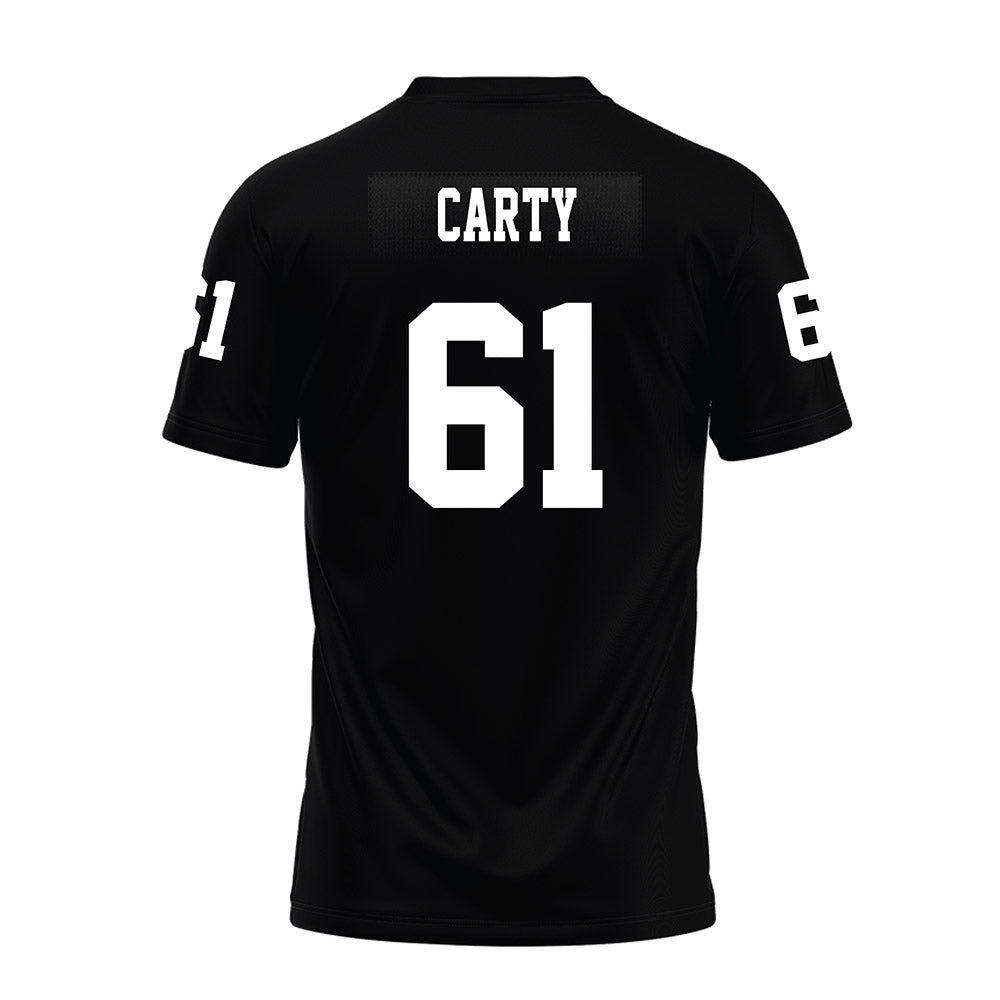 Texas Tech - NCAA Football : Connor Carty - Black Premium Football Jersey-1